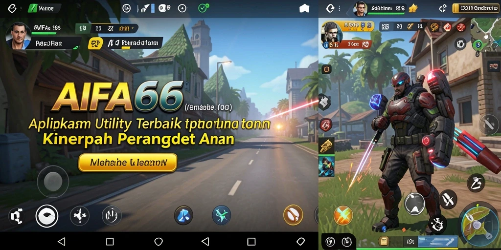 Tampilan utama AIFA66 dengan berbagai fitur optimasi.