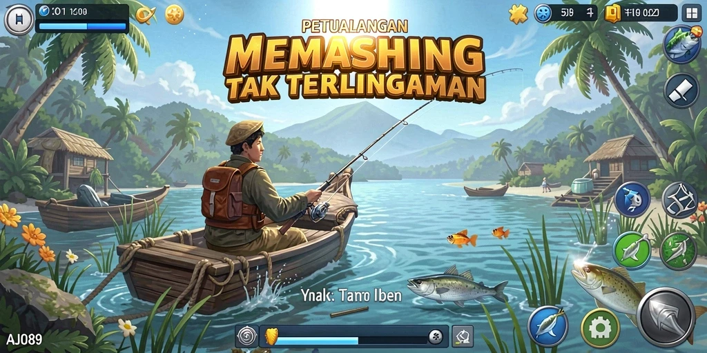 Tangkapan ikan yang mengesankan dalam gameplay seru AJO89.