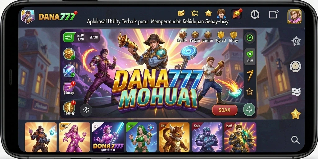 Tampilan antarmuka DANA777 yang intuitif dan mudah digunakan.