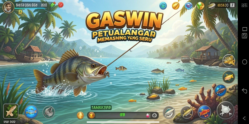Tampilkan aksi memancing seru di GASWIN dengan berbagai macam ikan.