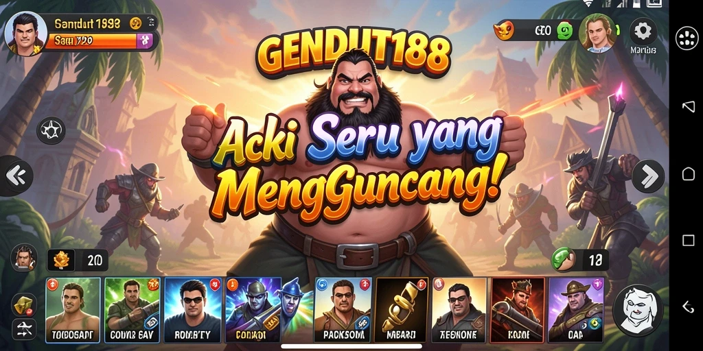 Tampilkan gameplay GENDUT188 yang penuh aksi dan seru.