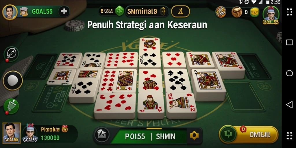 Tampilan gameplay seru dan strategis dalam permainan Domino.