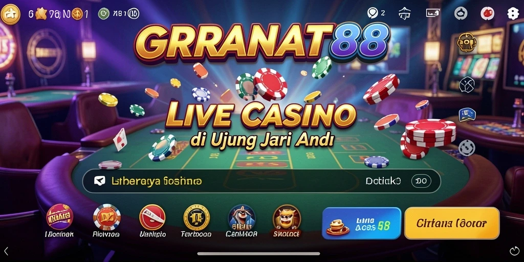 Tampilan gameplay menarik dan dealer profesional di GRANAT88 Live Casino.
