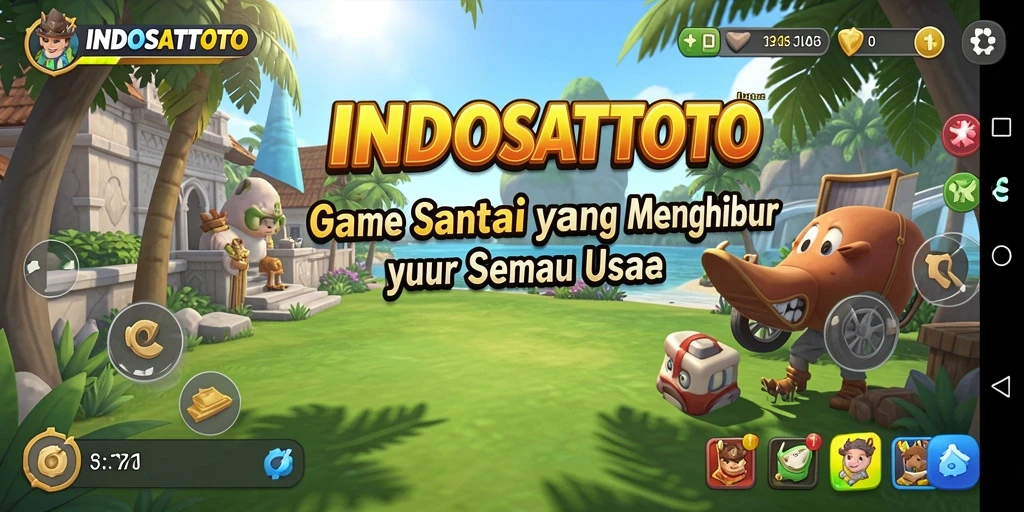 Screenshot gameplay INDOSATTOTO menampilkan kesenangan bermain yang santai dan menghibur.