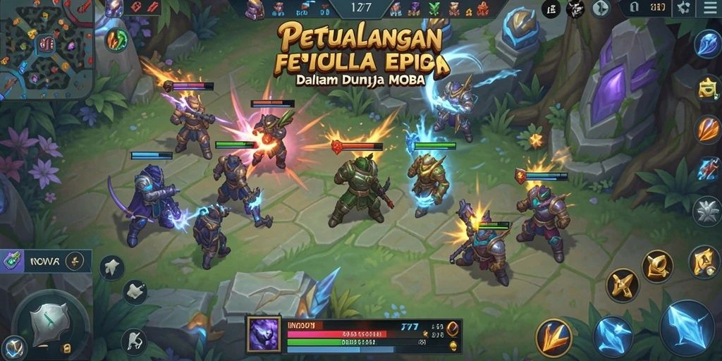 Tampilan gameplay seru dalam pertempuran tim di INOVA77.