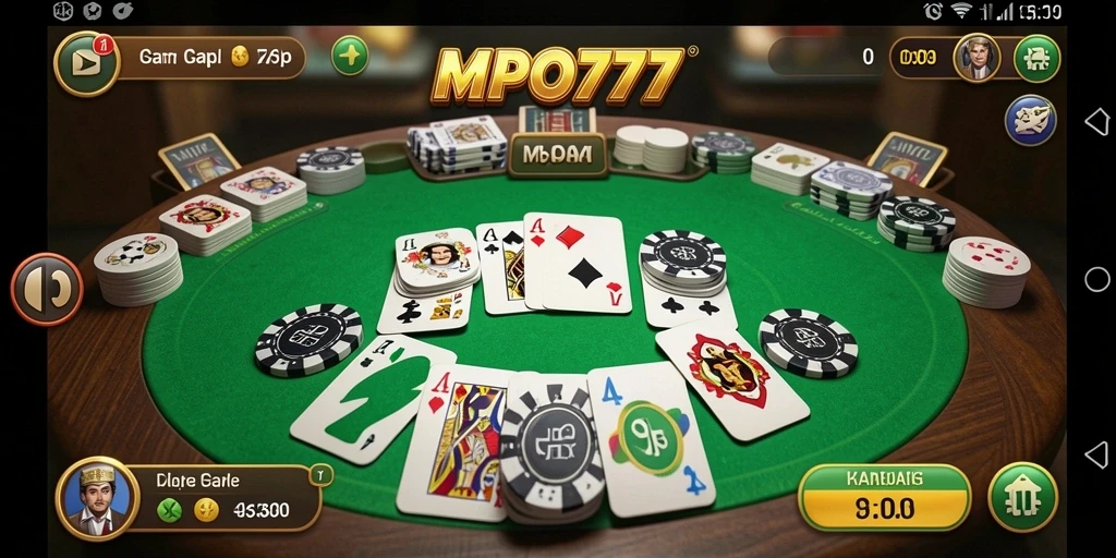 Tampilan gameplay menarik dari game Gaple MPO777.