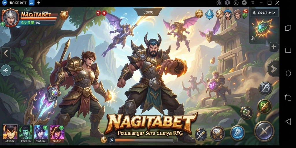 Screenshot gameplay NAGITABET menunjukkan aksi seru dan petualangan RPG.
