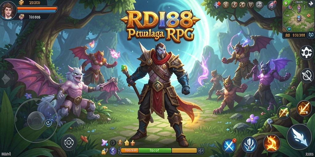 Screenshot gameplay RDI88 menampilkan pertarungan epik dan petualangan menarik.