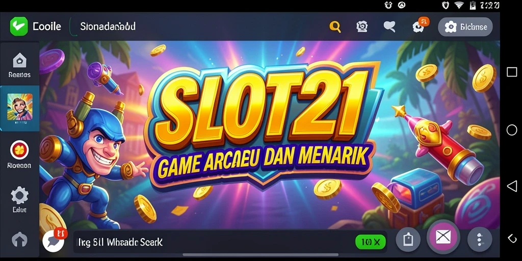 Screenshot utama SLOT21 menampilkan semua keseruan gameplay Arcade yang menghibur.