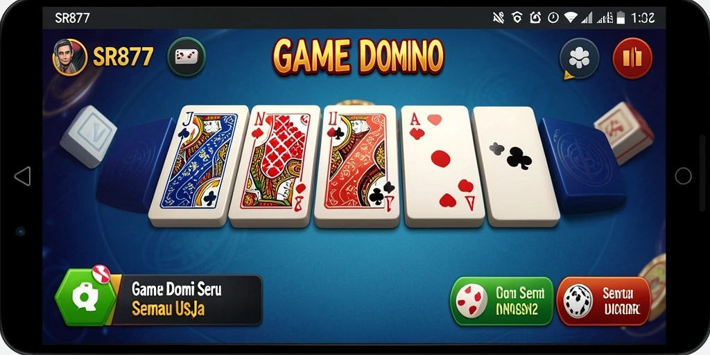 Tangkapan layar utama dari gameplay seru SR877 yang menunjukkan aksi Domino.