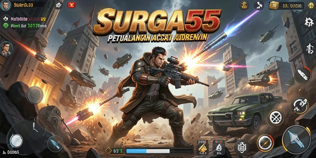 Tangkapan layar dari gameplay <strong>SURGA55</strong> yang menegangkan dan penuh aksi.