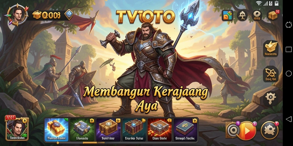 Tampilan gameplay menarik di TVTOTO dengan berbagai strategi.
